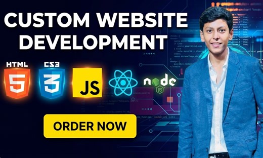 i will build or rebuild a custom website as a full stack developer | Sikaty