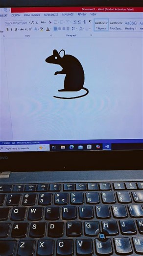 Ye Code Dalte Hi Mouse 🐭 Ban Gaya 😲 | ms word Magic trick|#Short's #trending #video