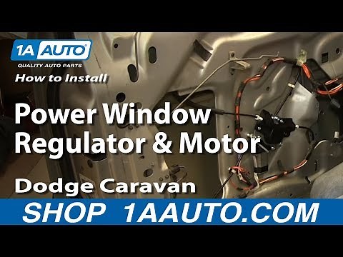 How to Replace Window Regulator 01-03 Dodge Grand Caravan