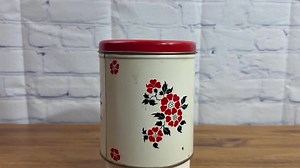 Vintage 1940s Red Poppy Canister Set: Retro Kitchen Storage - Etsy