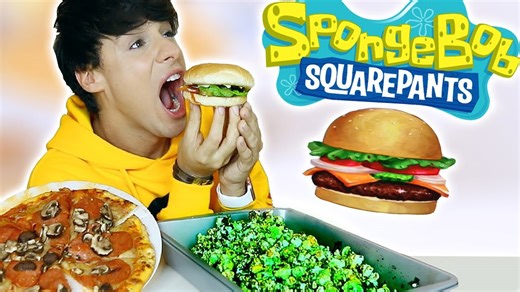 I Only Ate SpongeBob Foods for 24 Hours Challenge