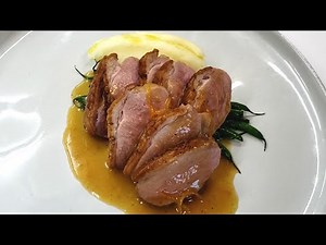 Crispy Duck Breast w Orange Sauce, Duck à l'orange Haricot Vert, Pomme Puree. #stayhome #withme