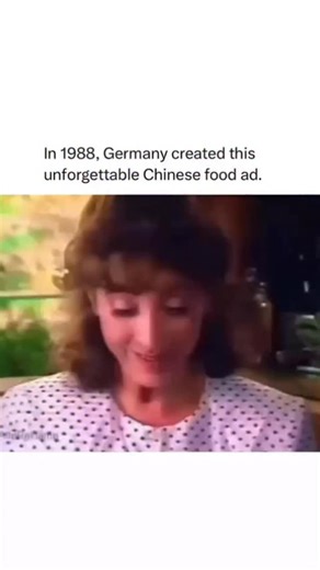 Answer All Questions on Instagram: "In 1988, Germany produced a Chinese food commercial that perfectly captures just how wild and unfiltered advertising could be before modern regulations. During the late ’80s, European TV networks had few rules regarding cultural sensitivity, humor, or shock tactics, allowing agencies to create ads that were outrageous, exaggerated, and often bizarre—things that would never make it on air today. Germany, in particular, saw a wave of over-the-top food commercial