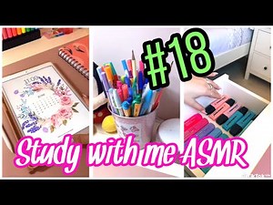 📚Study with me ASMR#18 | TikTok Compilation | Stationary | Highlighter, Writing Notes ASMR iPads