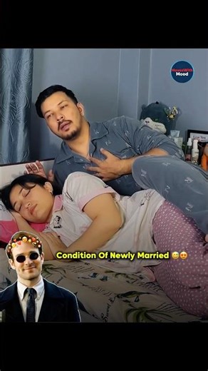 Condition of newly married 😅😍 #ytshorts #love #marriedlife #couplegoal