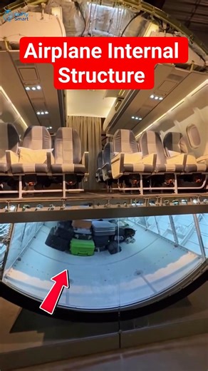 Airplane Structure Inside Looks Like. #aviation #shorts