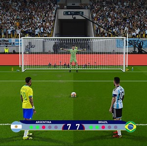 291K views · 13K reactions | Brazil  vs  Argentina - Copa America - Messi vs Neymar - Penalty Shootout | Hassan360 | Facebook