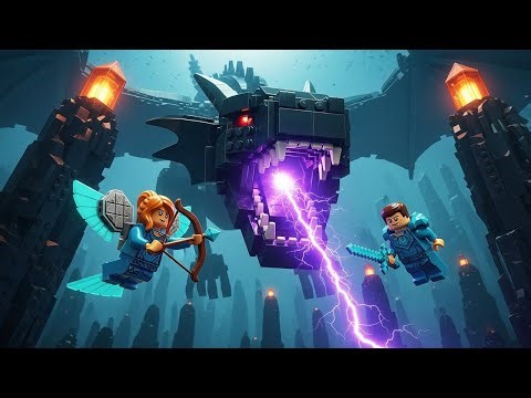 ENDER DRAGON'S LAST STAND: The FINAL Boss Battle (Epic LEGO Minecraft Animation)