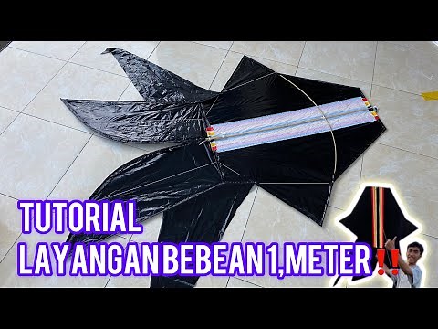 COMPLETE TUTORIAL, HOW TO MAKE A 1.0 METER BEBEAN KITE // SIKUT JOS‼️