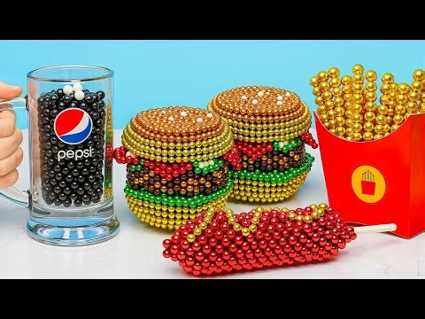Ultimate Stop Motion Cooking – Making a Full Fast Food Meal from Magnets!