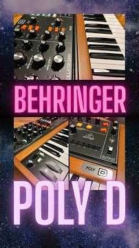 Behringer Poly D - funk sound demo #behringer #polydsynthesizer #synthfunk