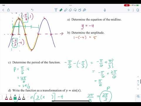 MTH 112 Find the Equation From Given Points - First Example