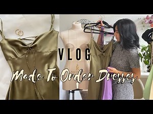 Sewing Made To Order Silk Dresses Vlog/ Shein Stole My Design!!
