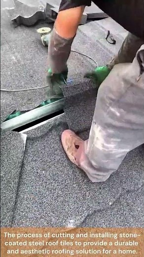 stone coated steel roof 🏠 | durable installation process