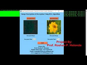 Image Encryption & Decryption Using RSA Algorithm Python Project With Source Code