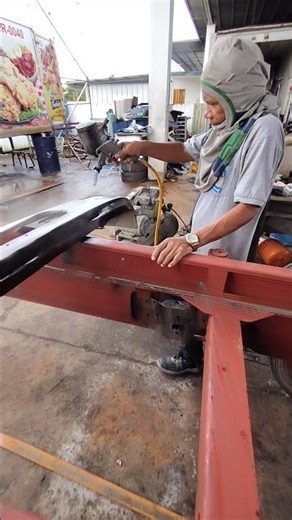 front bumper repaint || canter