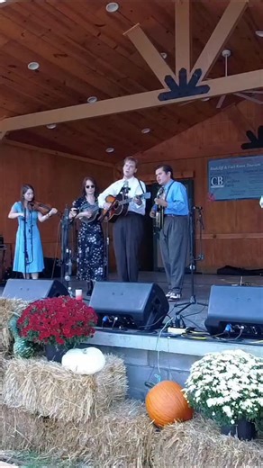 A mighty fine guitar break from Conner during our first set at The Vine Grove Bluegrass Festival today! 🎙 | The Price Sisters
