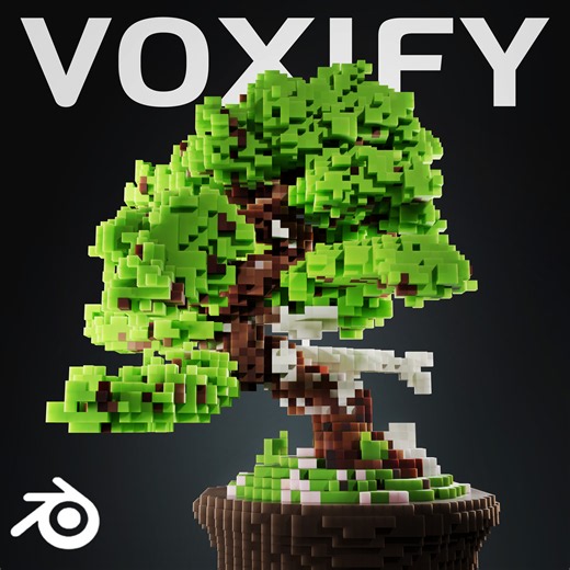 VOXIFY | Blender Mesh To Voxel, Masoud Rezaei
