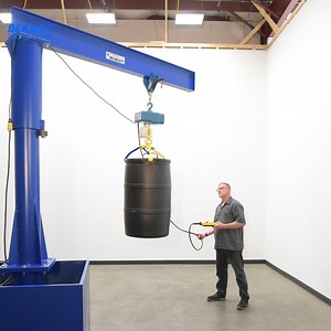 [Hot Item] Space Savingfree Standing Column Pillar Jib Crane with Electric Hoist 5ton Price
