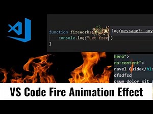 VS Code 🔥🔥🔥🔥🔥 Fire Flame Animation Effect activation | #DeveloperHub