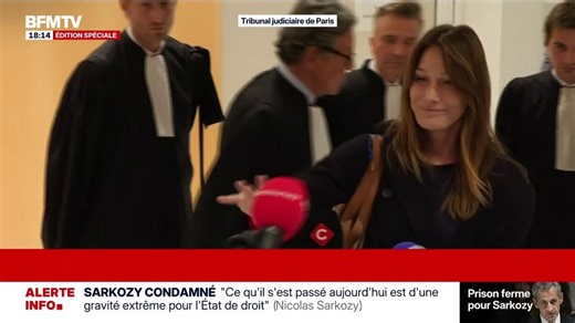 Condamnation de Nicolas Sarkozy: Carla Bruni jette par terre la bonnette de Mediapart