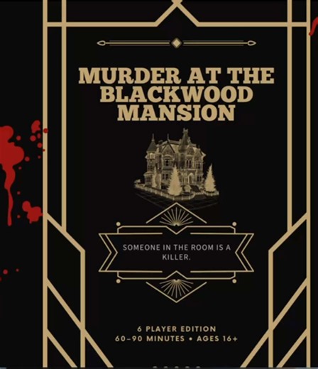 The killer is in the room… 👀🕯️🔎 Murder at the Blackwood Mansion is officially here! A 60–90 minute printable murder mystery party game you can download, print & play. Grab yours through the link in bio on my Mama Party Prints Co.🖤