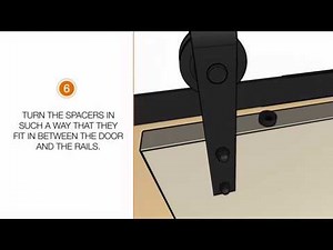 Ferrures pour portes coulissantes avec roulettes apparentes