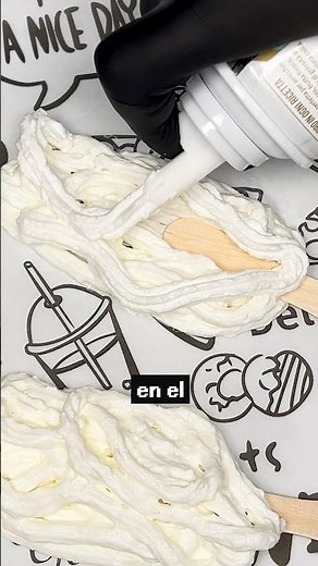 The EASIEST ice cream in the world with WHIPPED CREAM spray 🍦🤯 #DessertRecipes
