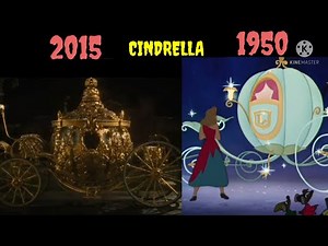 Cindrella (1950/2015) side by side comparison