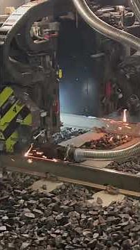 Rail profiling using a milling machine.