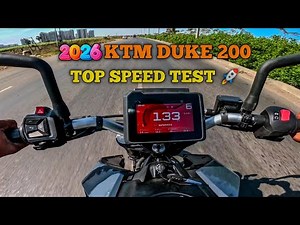NEW 2026 KTM DUKE 200 TOP SPEED TEST | DUKE 200 TOP SPEED TEST VIDEO