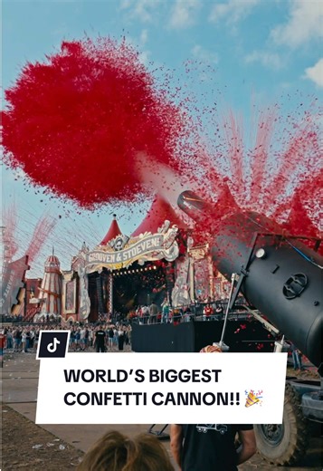 World's Biggest Confetti Cannon Launching 50kg!