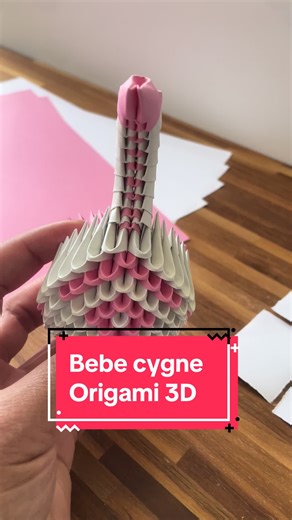 Tuto - Fabriquer un joli bébé cygne en origami 3D