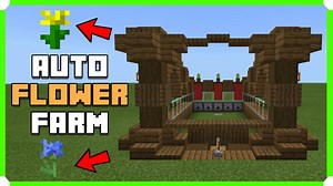 How To Build A Fancy Automatic Flower Farm Minecraft Map