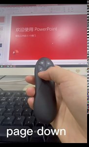 Wireless Presenter with Green Laser USB Clicker for Powerpoint Presentations Separate-Buttons, Type C Rechargeable Wireless Presentation Clicker for Computer/Laptop/Mac/Google Slide Advancer