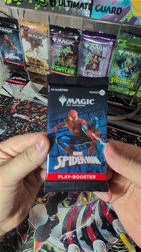 MTG Magic the Gathering TCG Universes Beyond Marvel Spider-Man Play Booster Pack opening Unboxing