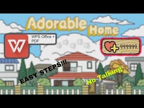 ADORABLE HOME | HOW TO GET UNLIMITED HEARTS USING WPS(easiest way!!!)