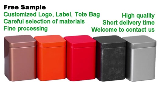 Tea Coffee Chocolate Tin Box Packaging for Mints Cookies Baking Custom Round Square Metal Tin Box With Logo for Food Packaging