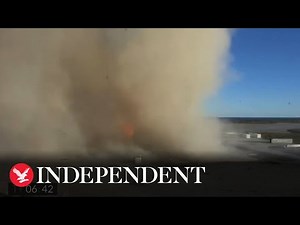 SpaceX Starship crashes in huge fireball explosion