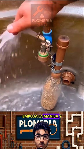 Grifo automático casero. #pvc #plomero #reelsviralシfb #satisfying #PLOMERIA | Plomería360