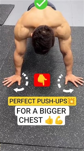 Push-Up Secrets for a bigger chest workout at 💥💪🏡 (no equipment) #chestgains #pushups #shorts
