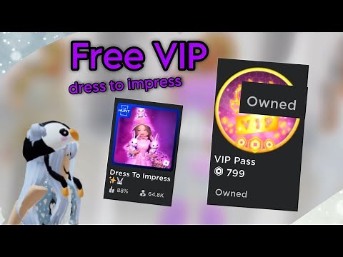 How to get free vip pass in dress to impress *working*