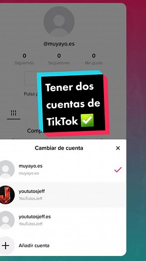 Tener dos cuentas de Tiktok #tiktok #cuentas #crear #doscuentas #tutorial #informatica #trucos