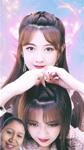 hair style 💄 #bts #makeuptutorial #hairstyle #simplehairstyle #btsarmy