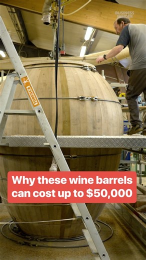 207K views · 1.3K reactions | Luxury winemakers say these specific oak barrels are superior to other barrels, which is why they're willing to pay up to $50,000 for them. #Wine #WineMaking #LuxuryWine | Business Insider | Facebook