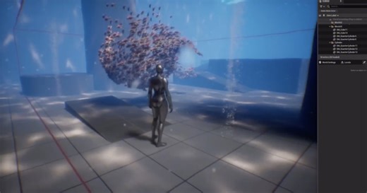 Distance Fields-Based Fish Behavior System in Unreal Engine 5