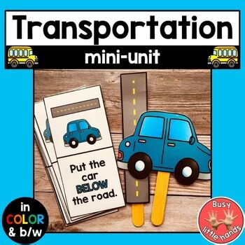 Transportation Thematic Unit Literacy Math Centers Preschool Special Education