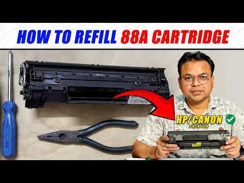printer cartridge refilling | How to Refil Printer at Home #akinfo #printerrepairingcourse