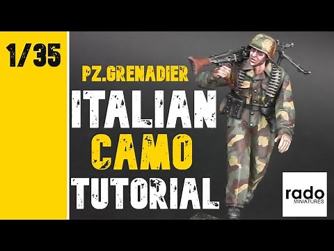 How To Paint 1/35 Italian Camo Patterns. PanzerGrenadier Normandy