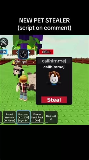 #growagarden #script #gag #typ #dupepet #xh script in cmt